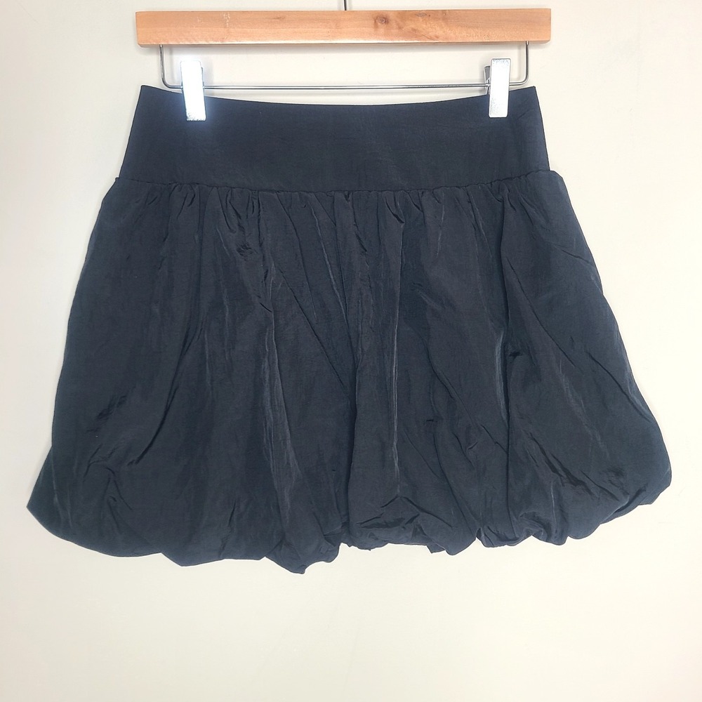 And Now This Black Bubble Skirt Y2K Indie Sleaze Coquette Mini SkirtM